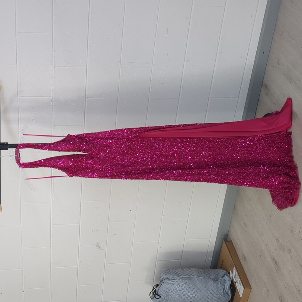 Ashley Lauren size 4 Fuchsia Gown